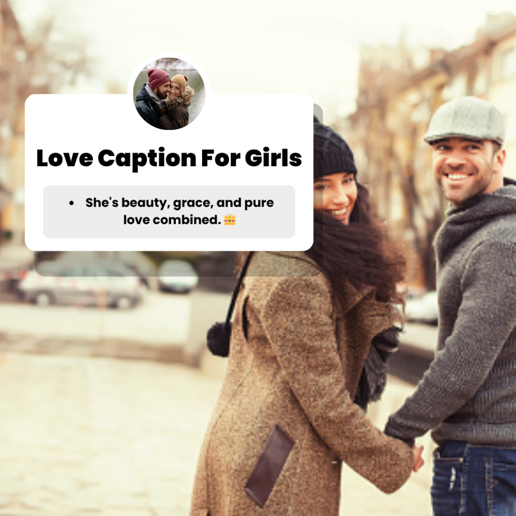 love caption for girls