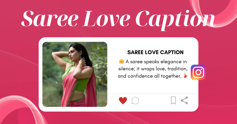 saree love caption