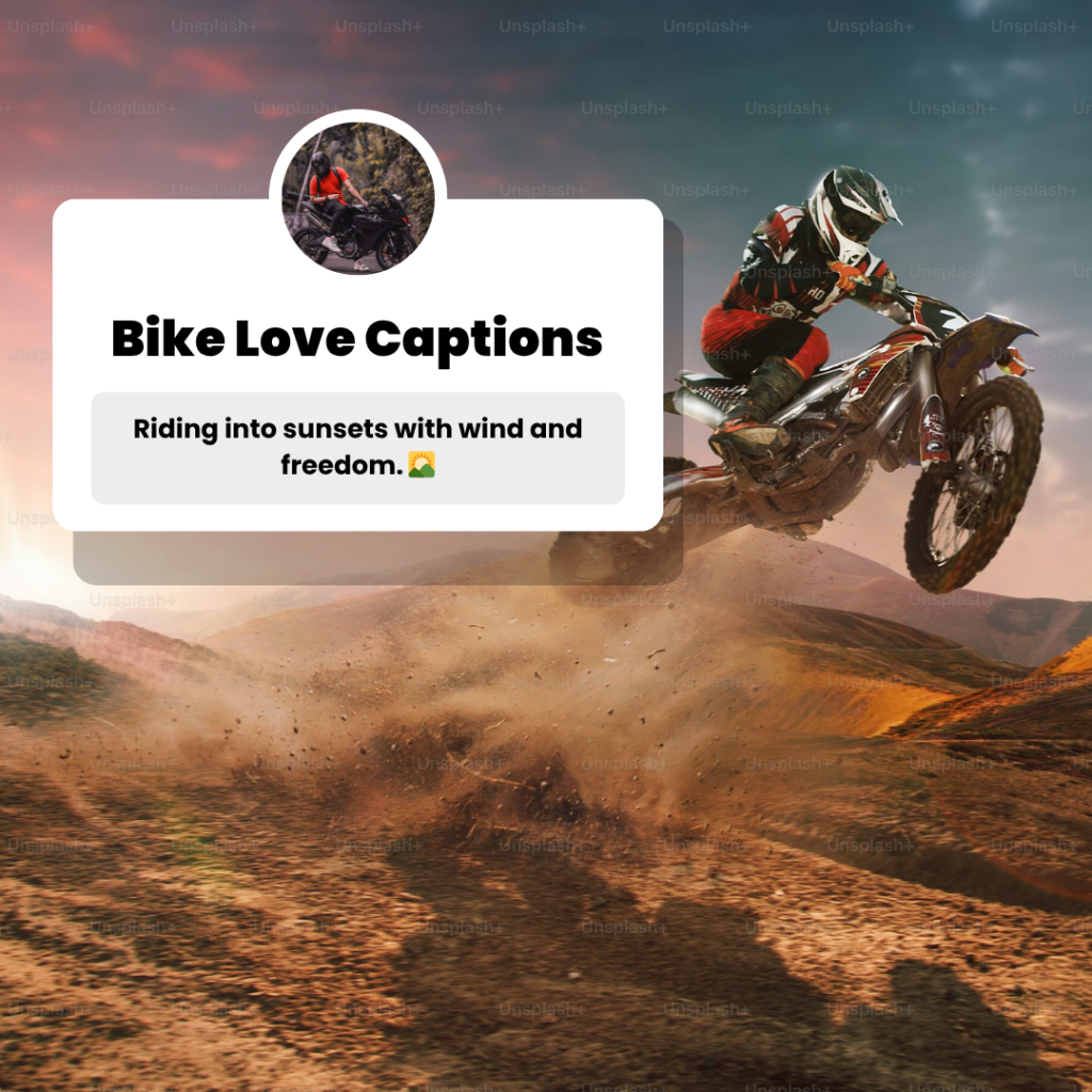 bike love captions