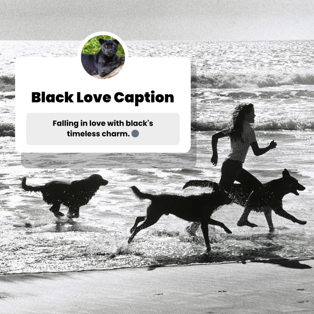 black love caption