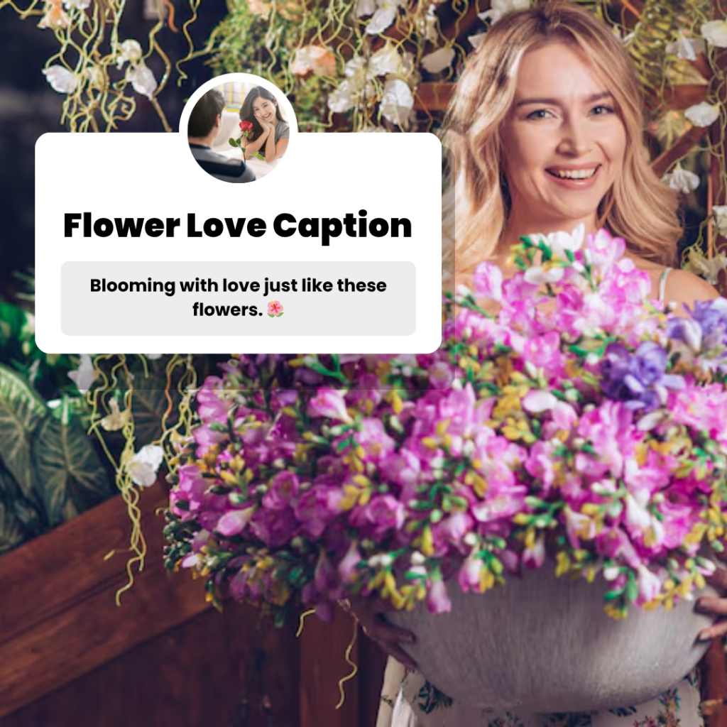 flower love captions