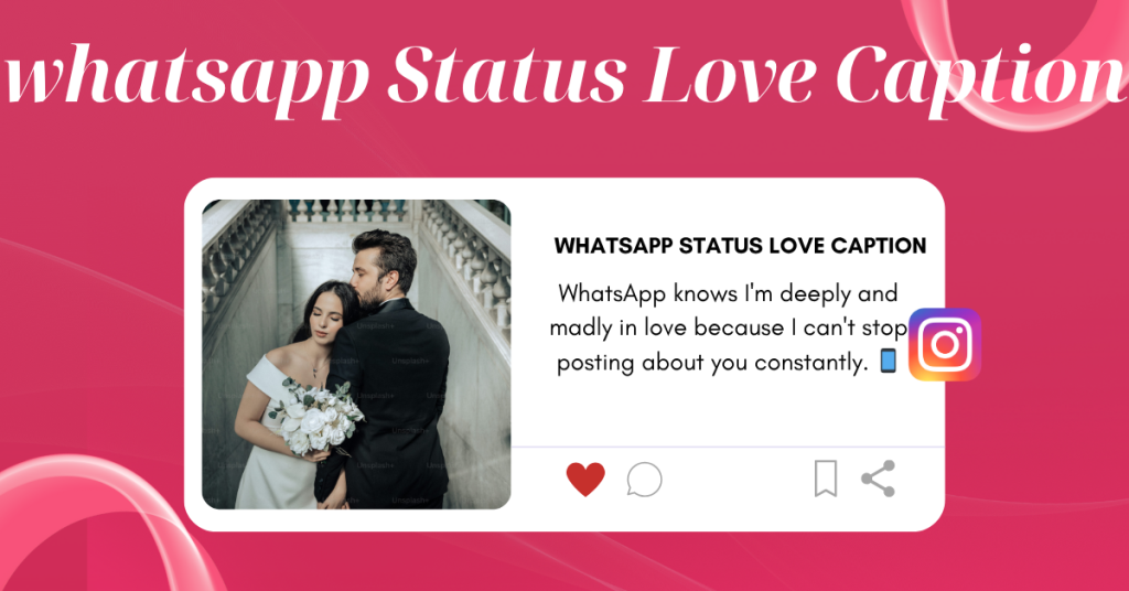 whatsapp caption for love