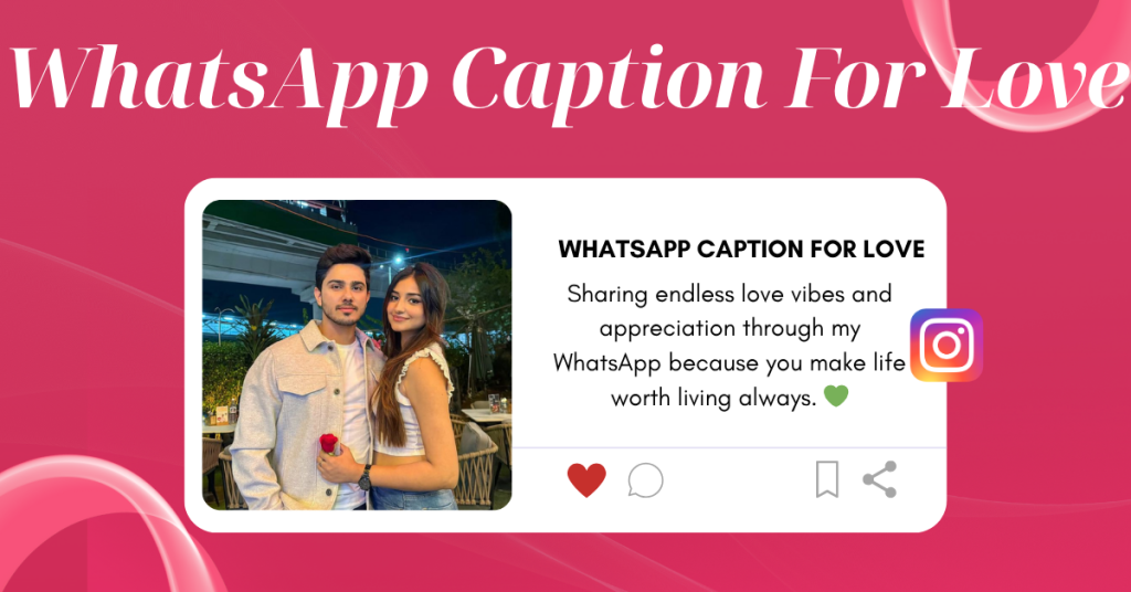 whatsapp caption for love